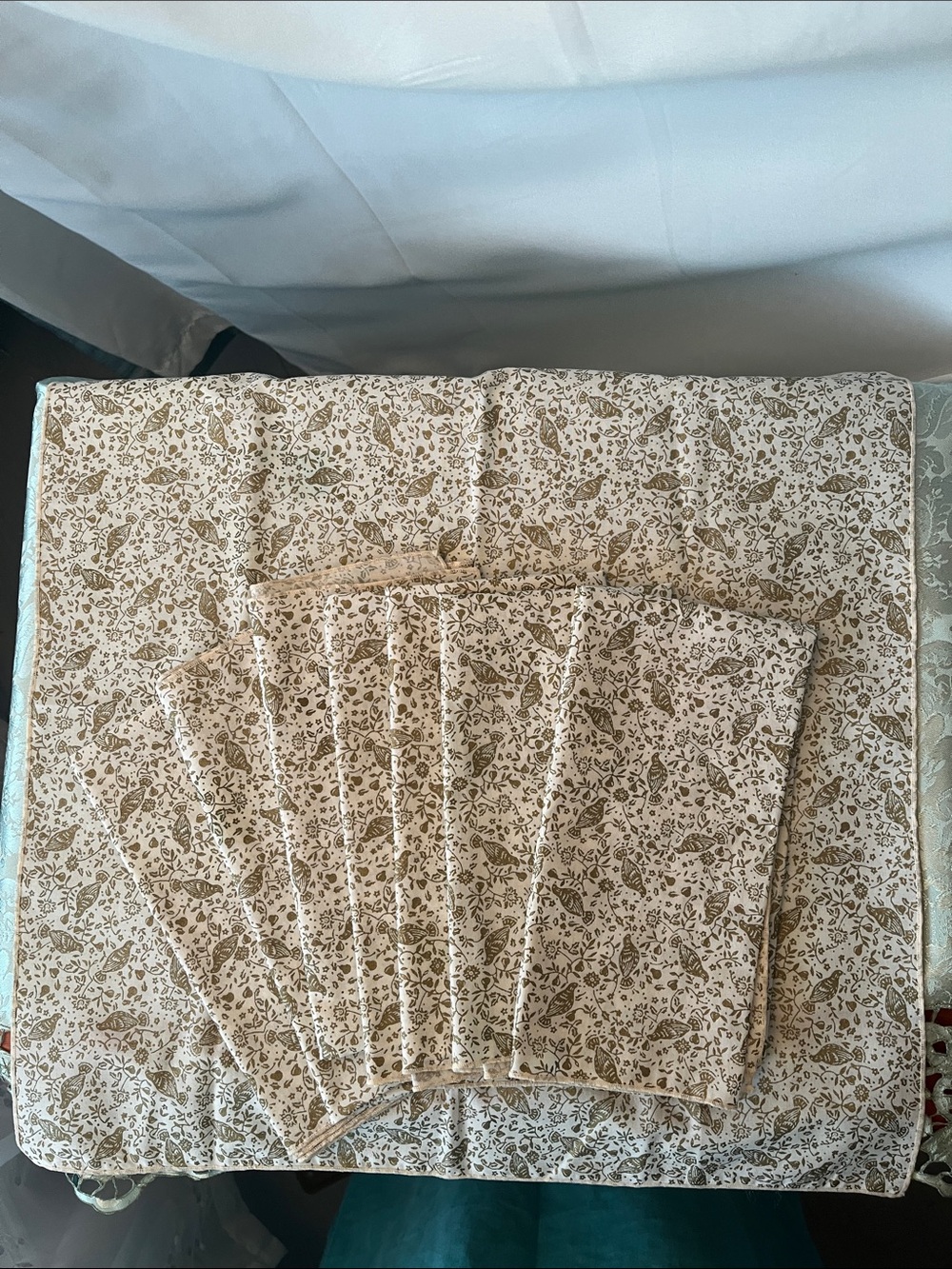 Style Bird & Botanical Cloth Napkins – Set of 8